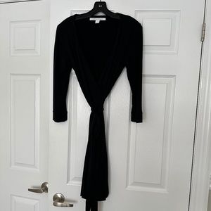 Diane Von Furstenberg Black Wrap Dress